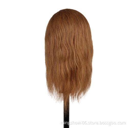 Professional salon Hairdresser Mannequin top quality  head with indian 100% human wigs hair